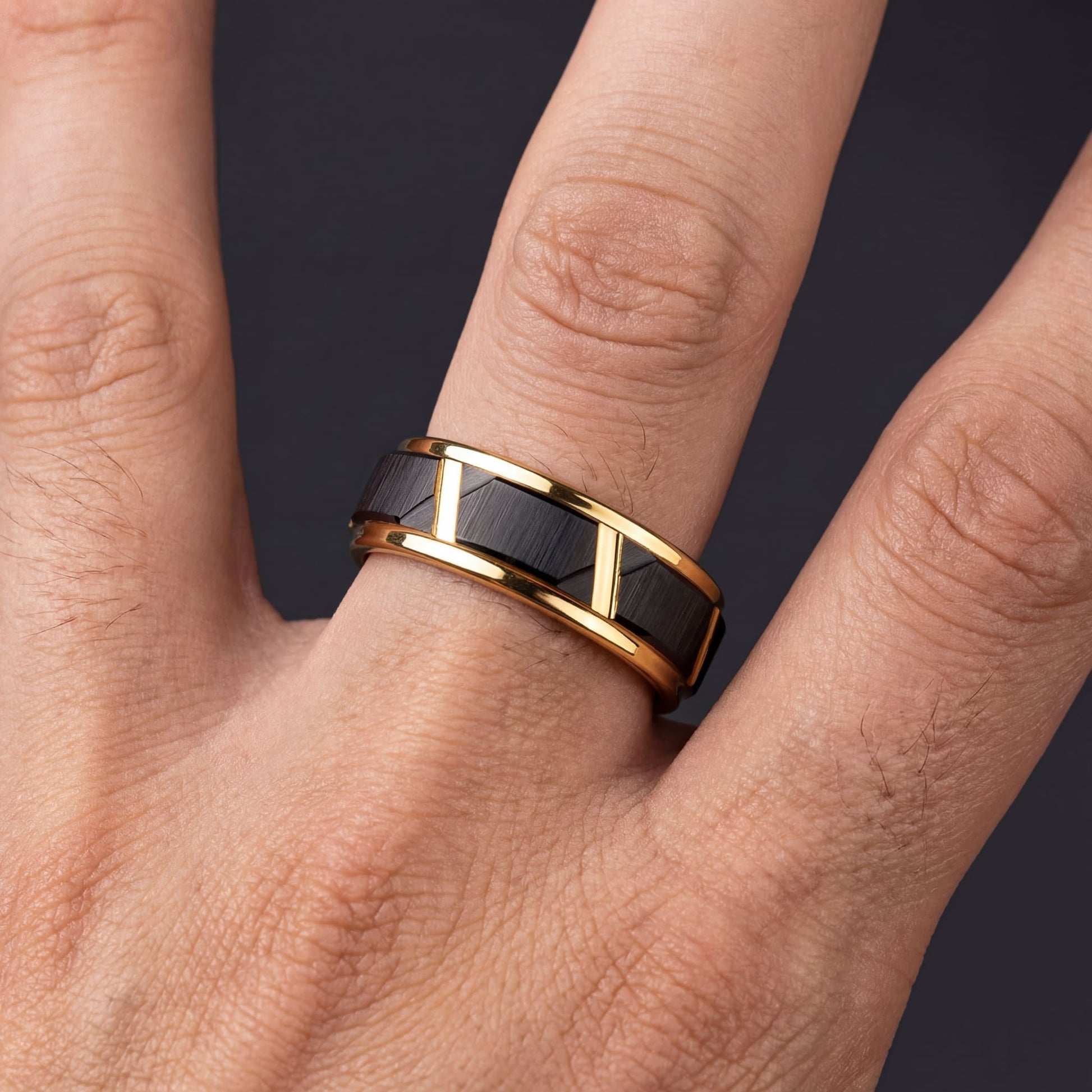 EDELSTAHL "EDGE" RING - ICERAIN JEWELRY