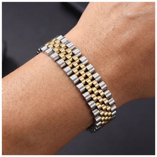 EDELSTAHL 15MM "JUBILEE" ARMBAND - ICERAIN JEWELRY