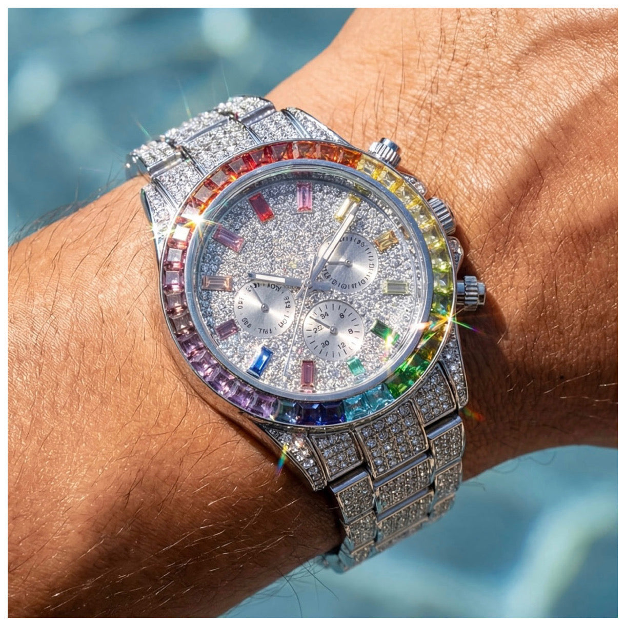 ICED OUT "SOLLINI" UHR - ICERAIN JEWELRY