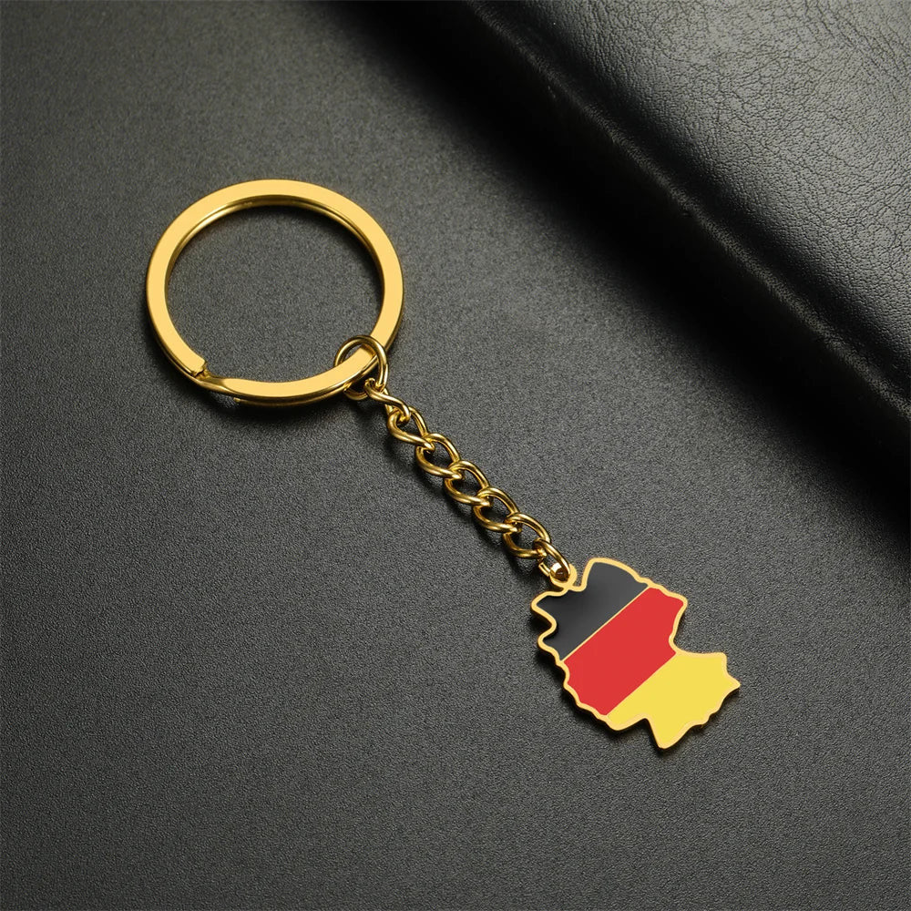 EDELSTAHL "GERMANY" SCHLÜSSELANHÄNGER - ICERAIN JEWELRY