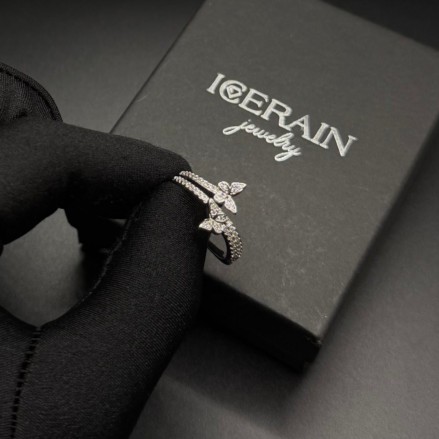 ICED OUT "DOUBLE BUTTERFLY V3" RING - ICERAIN JEWELRY