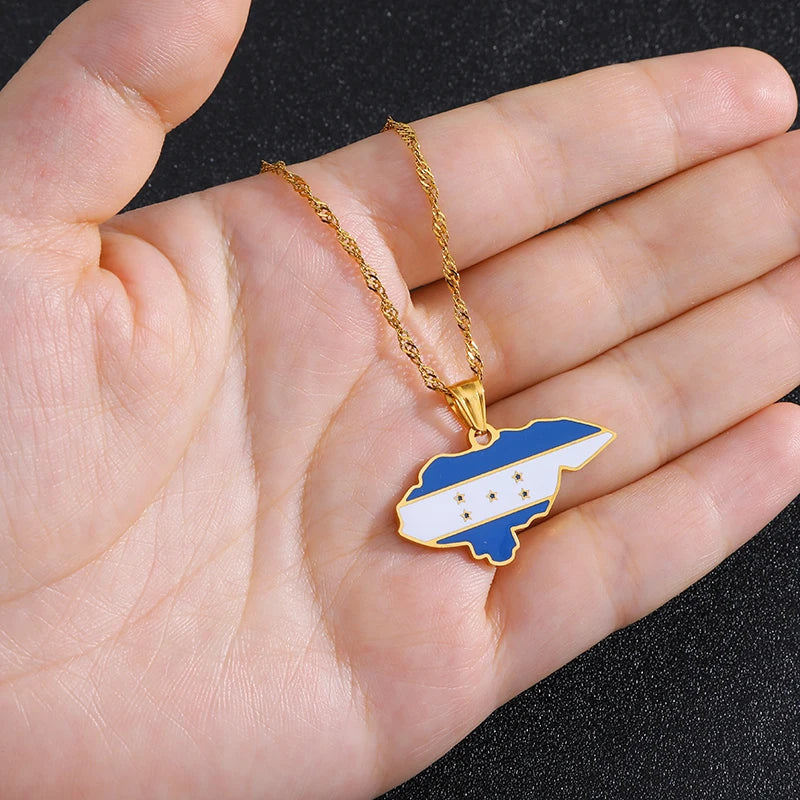 EDELSTAHL "HONDURAS" LÄNDERKETTE - ICERAIN JEWELRY