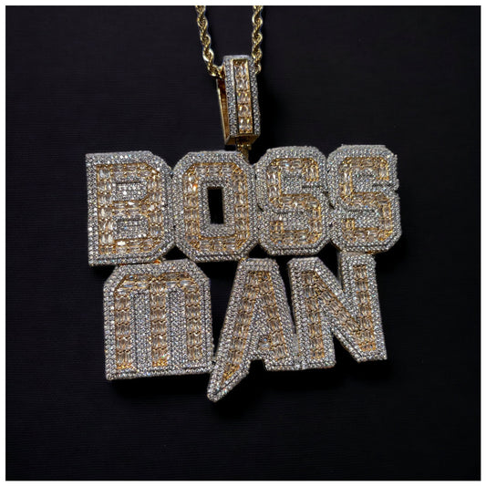 PERSONALISIERTE ICED OUT "BAROLO ICED CHARM" KETTE - ICERAIN JEWELRY
