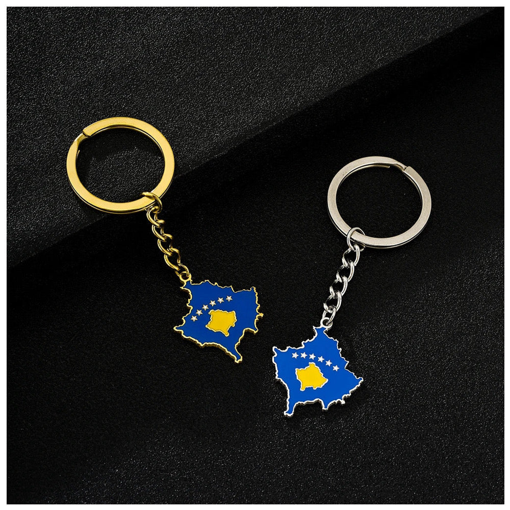 EDELSTAHL "KOSOVA" SCHLÜSSELANHÄNGER - ICERAIN JEWELRY
