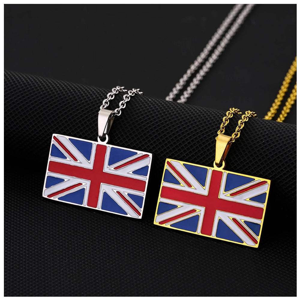 EDELSTAHL "UNITED KINGDOM FLAG" LÄNDERKETTE - ICERAIN JEWELRY