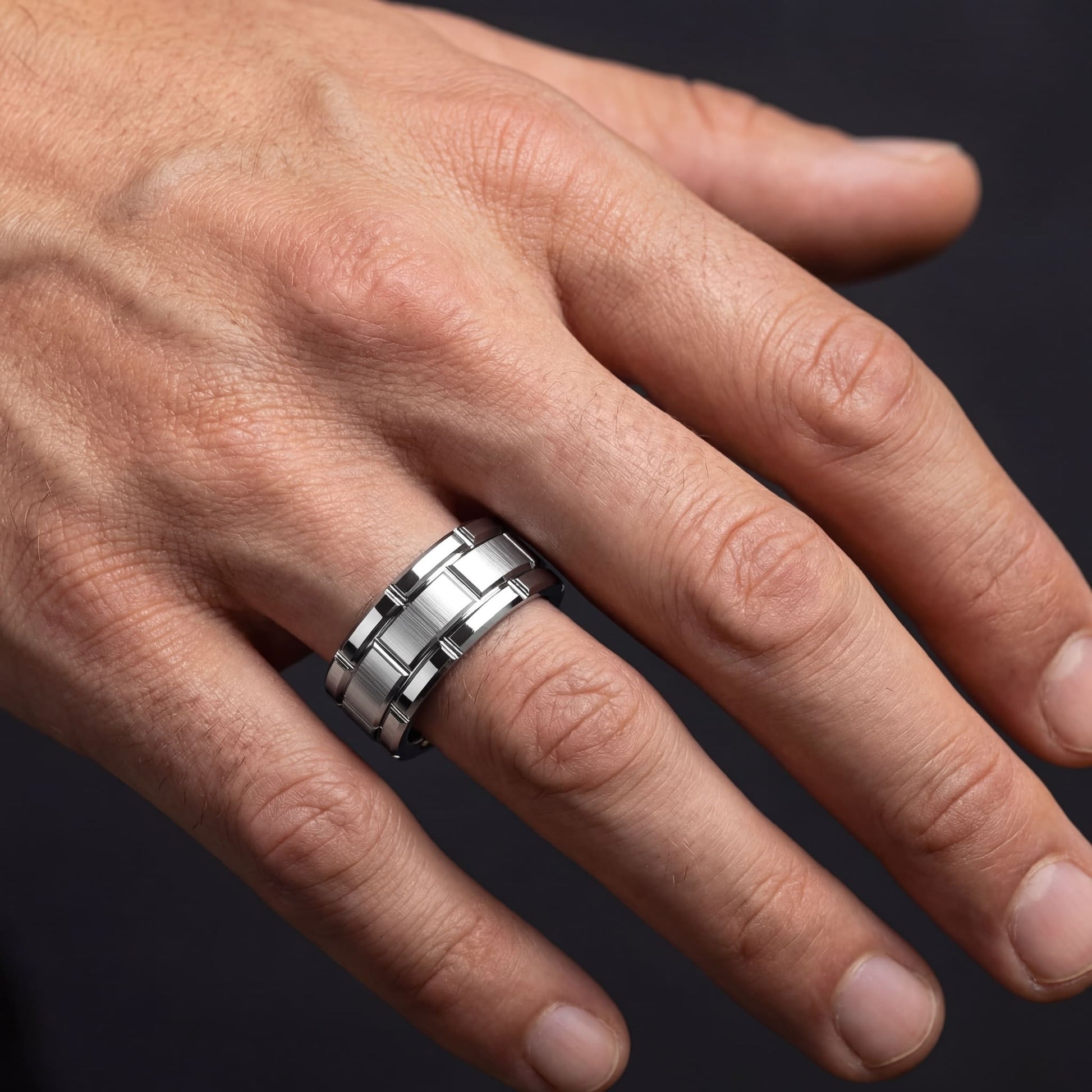 EDELSTAHL "PATTA" RING - ICERAIN JEWELRY