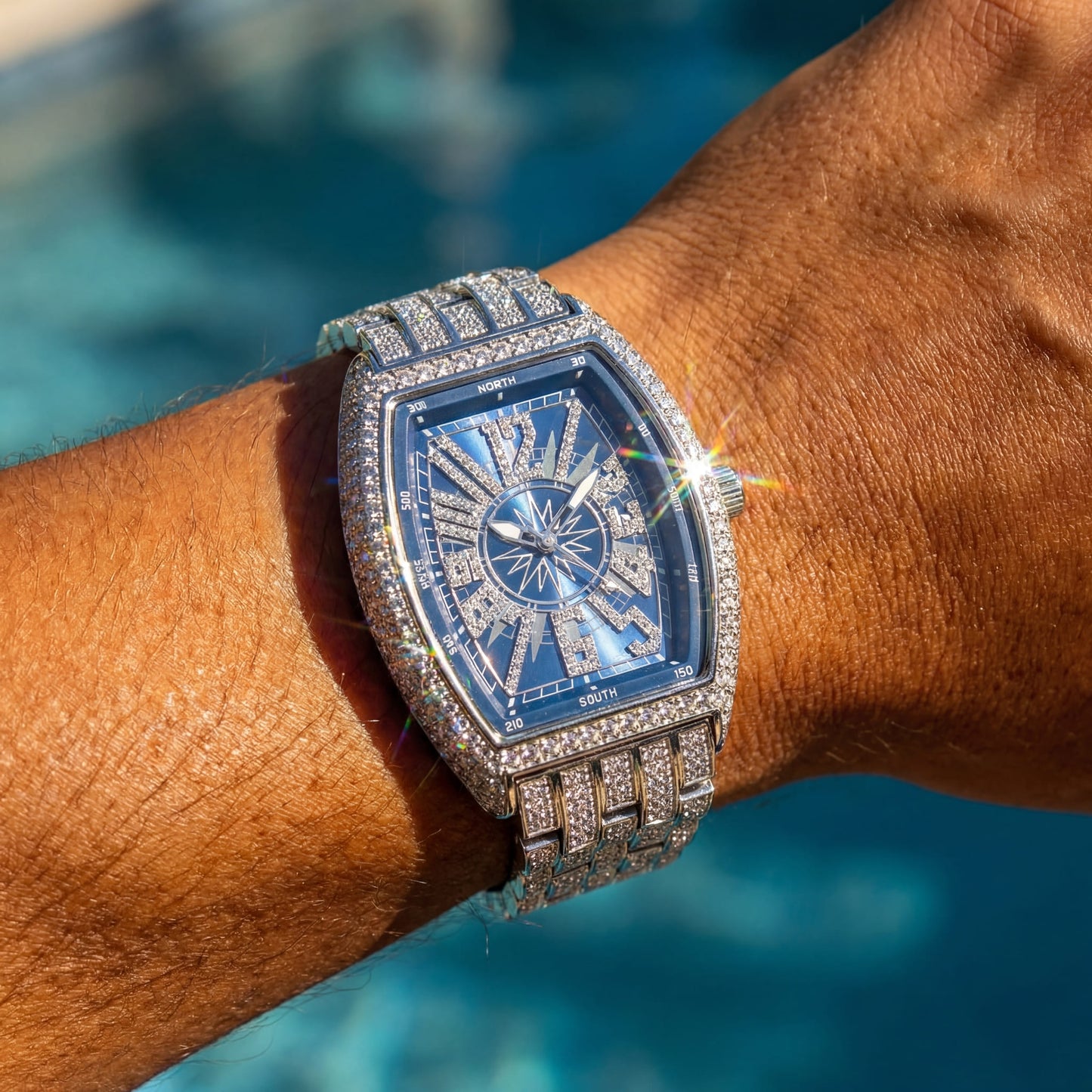 ICED OUT "GAMBA" UHR - ICERAIN JEWELRY