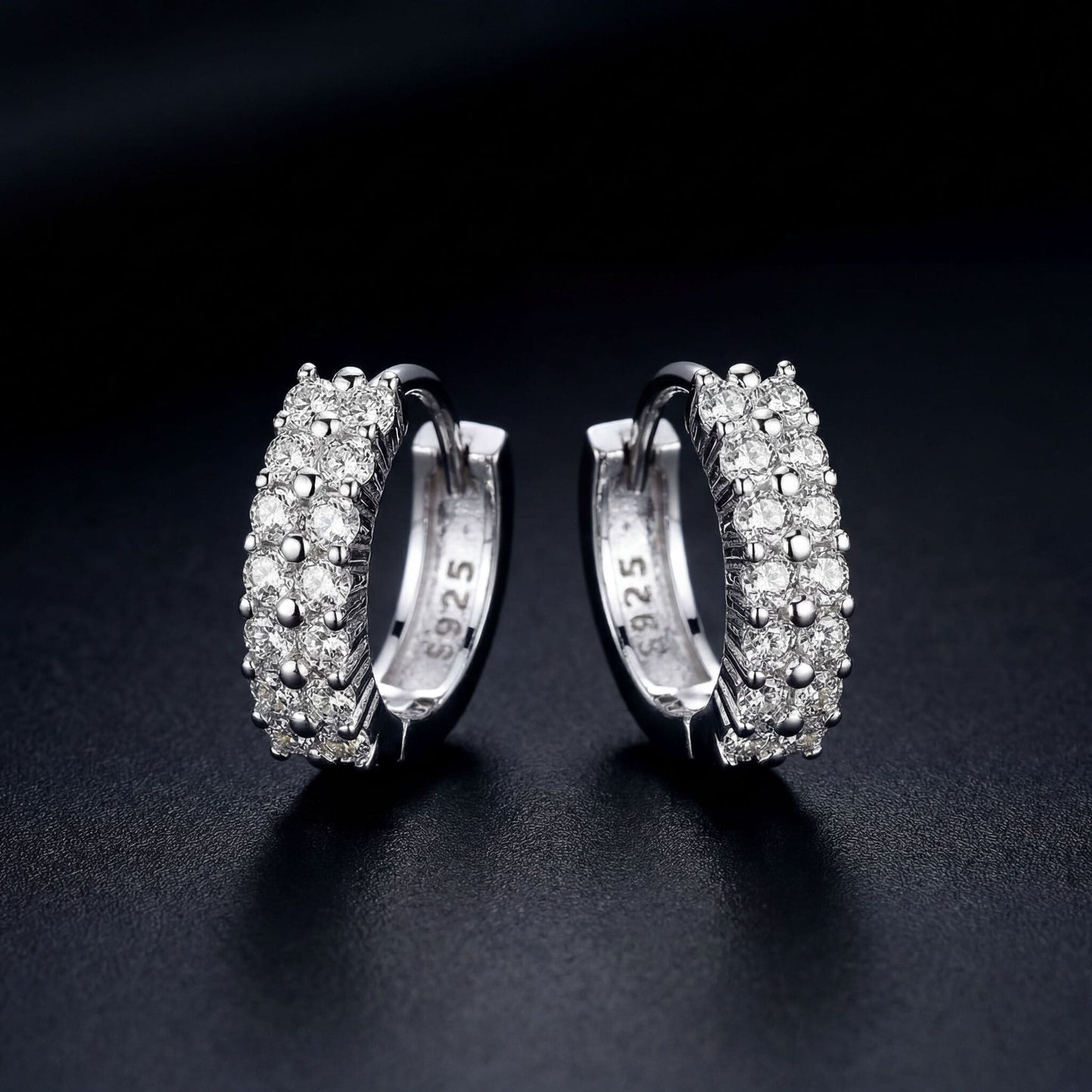 ICED OUT "DOUBLE CREOLES" OHRRINGE - ICERAIN JEWELRY