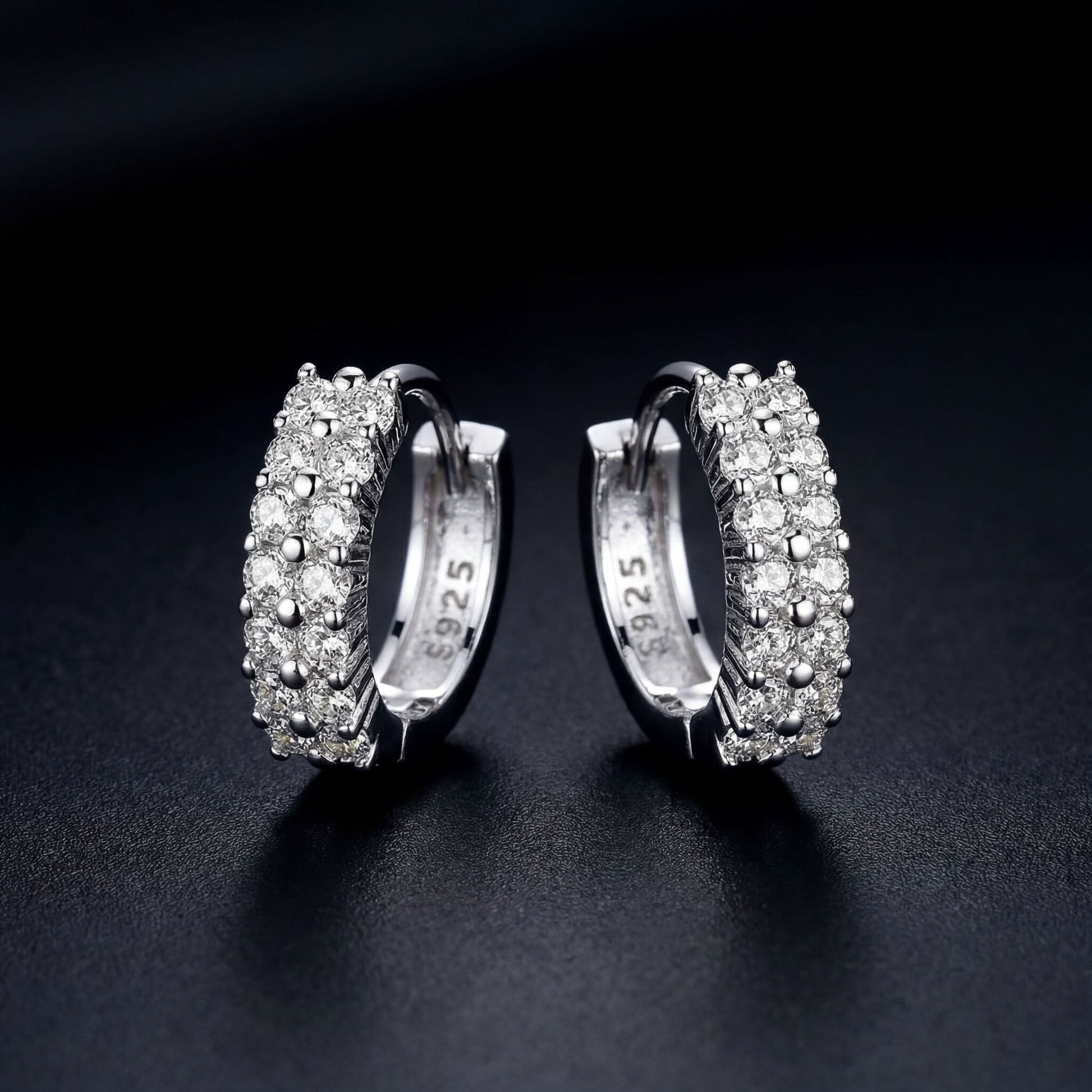 ICED OUT "DOUBLE CREOLES" OHRRINGE - ICERAIN JEWELRY