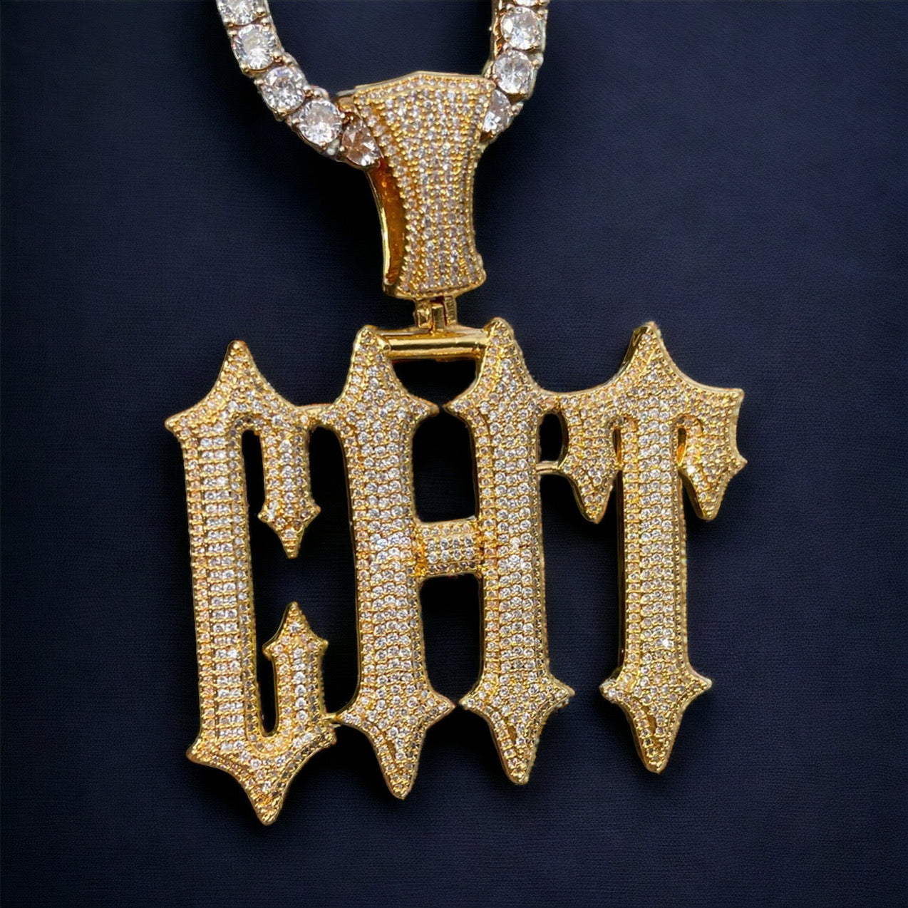 Personalisierte Iced Out "Trap" Kette