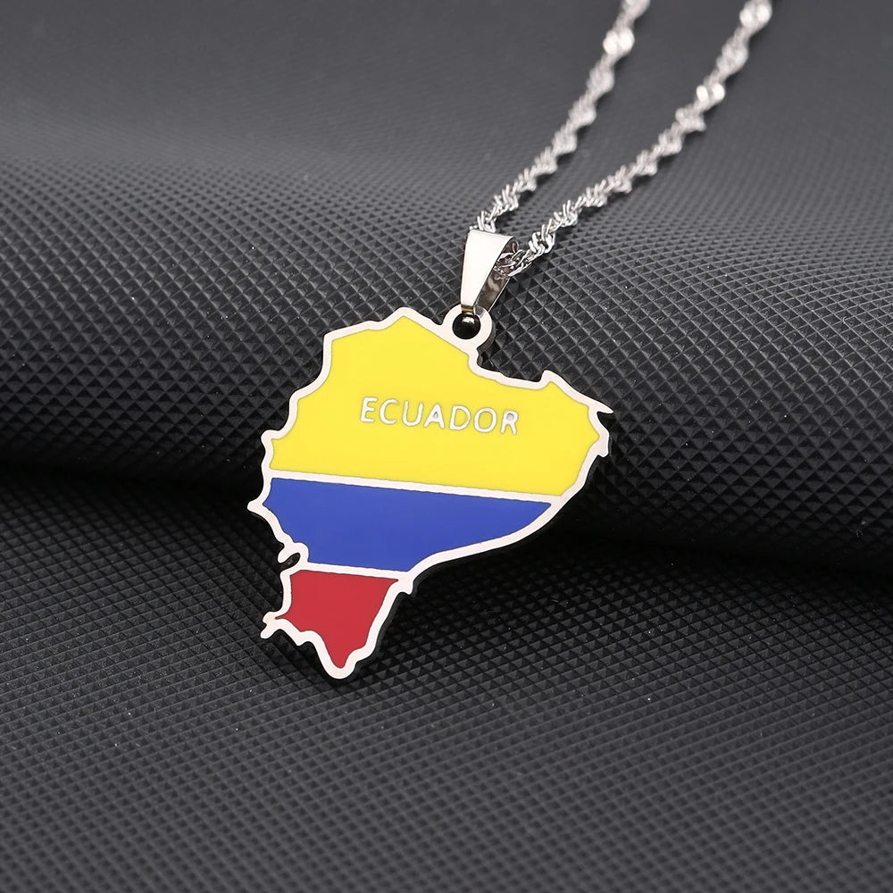 EDELSTAHL "ECUADOR" LÄNDERKETTE - ICERAIN JEWELRY
