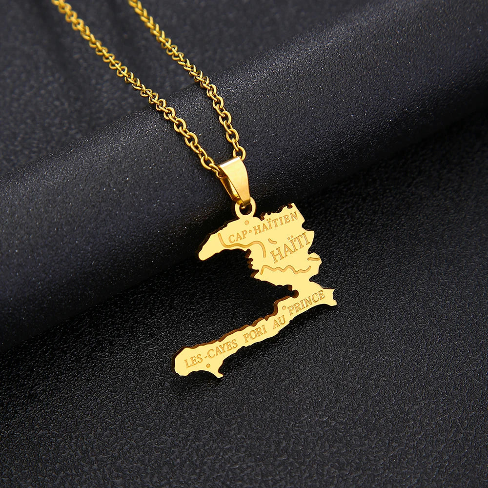 EDELSTAHL "HAITI" LÄNDERKETTE - ICERAIN JEWELRY