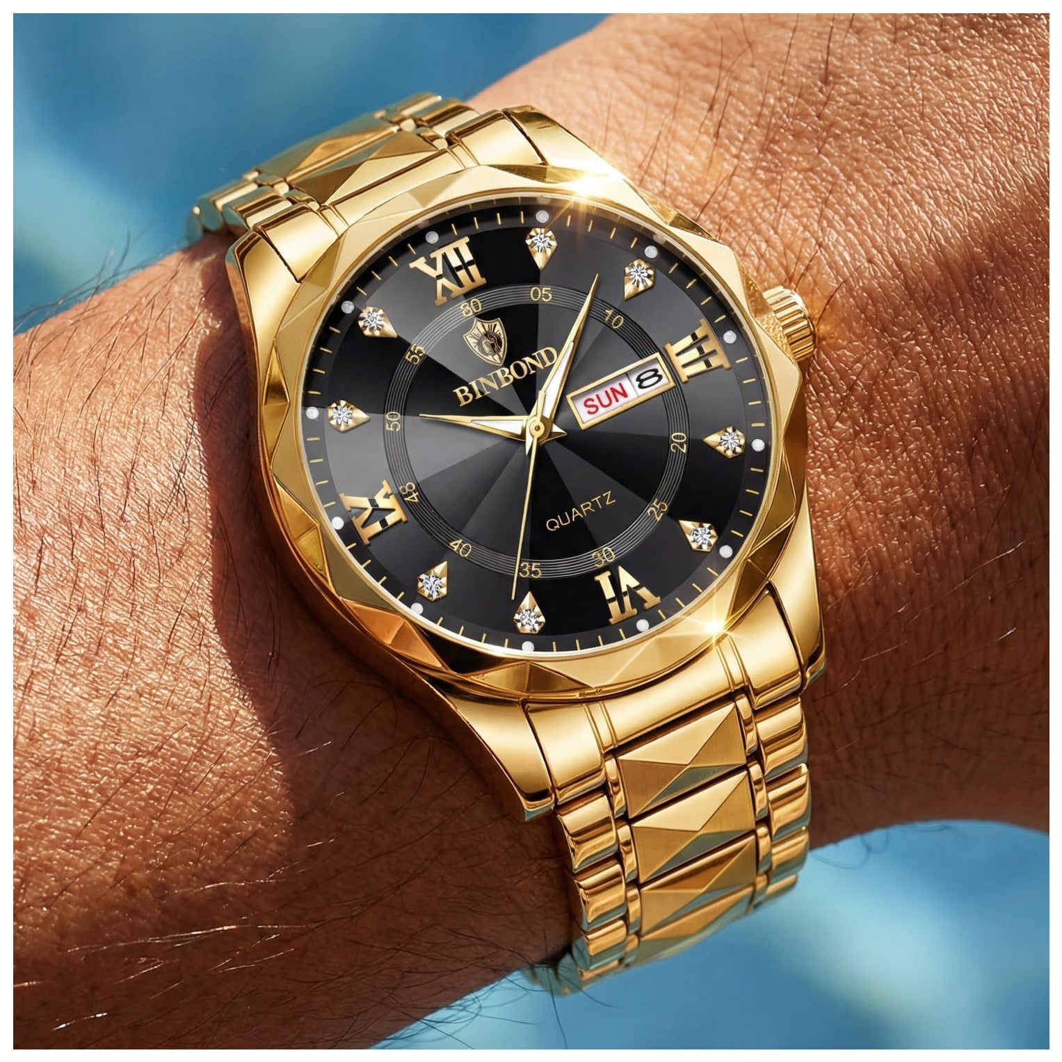 EDELSTAHL "TOPPLER" UHR - ICERAIN JEWELRY