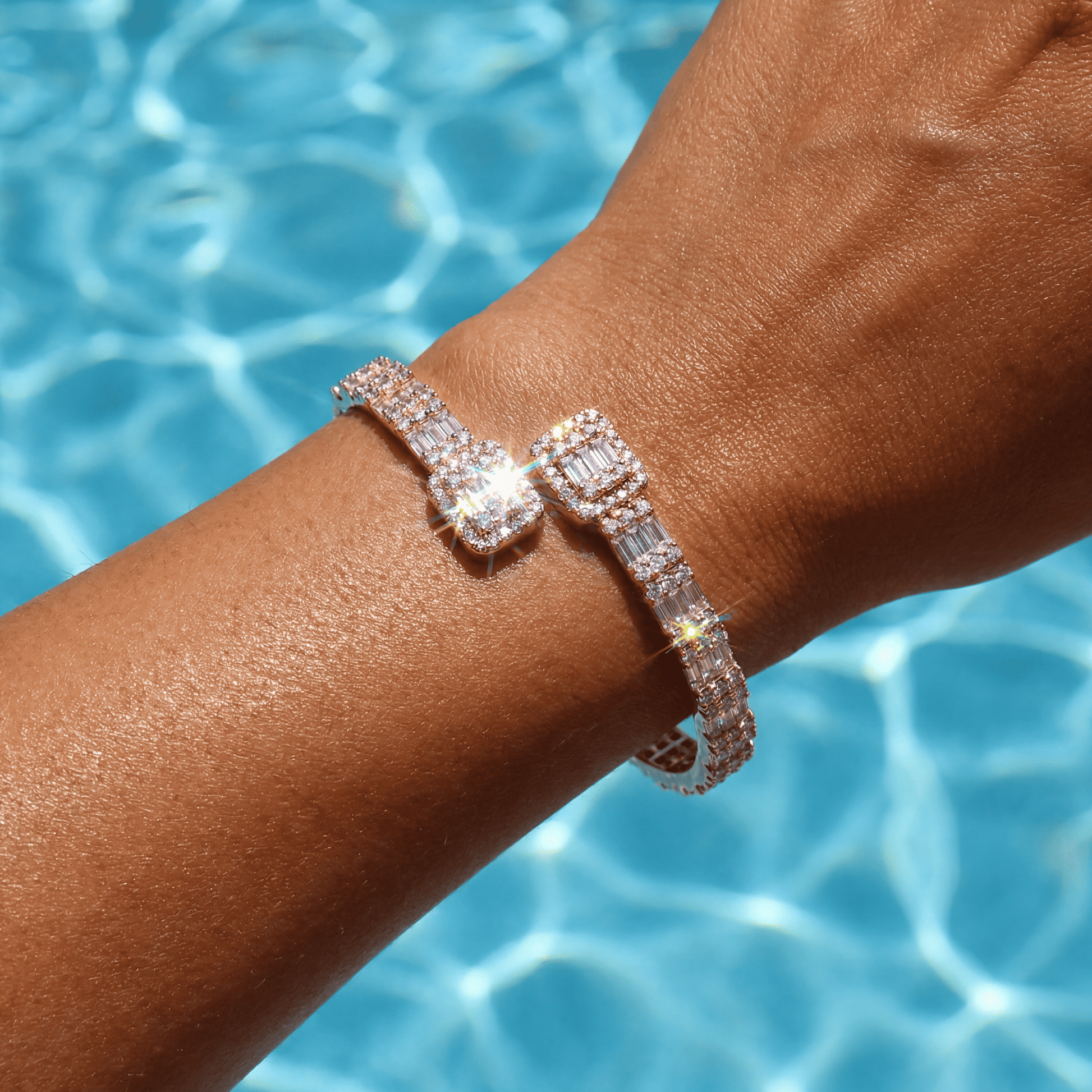 ICED OUT "SQUARE" ARMREIF - ICERAIN JEWELRY
