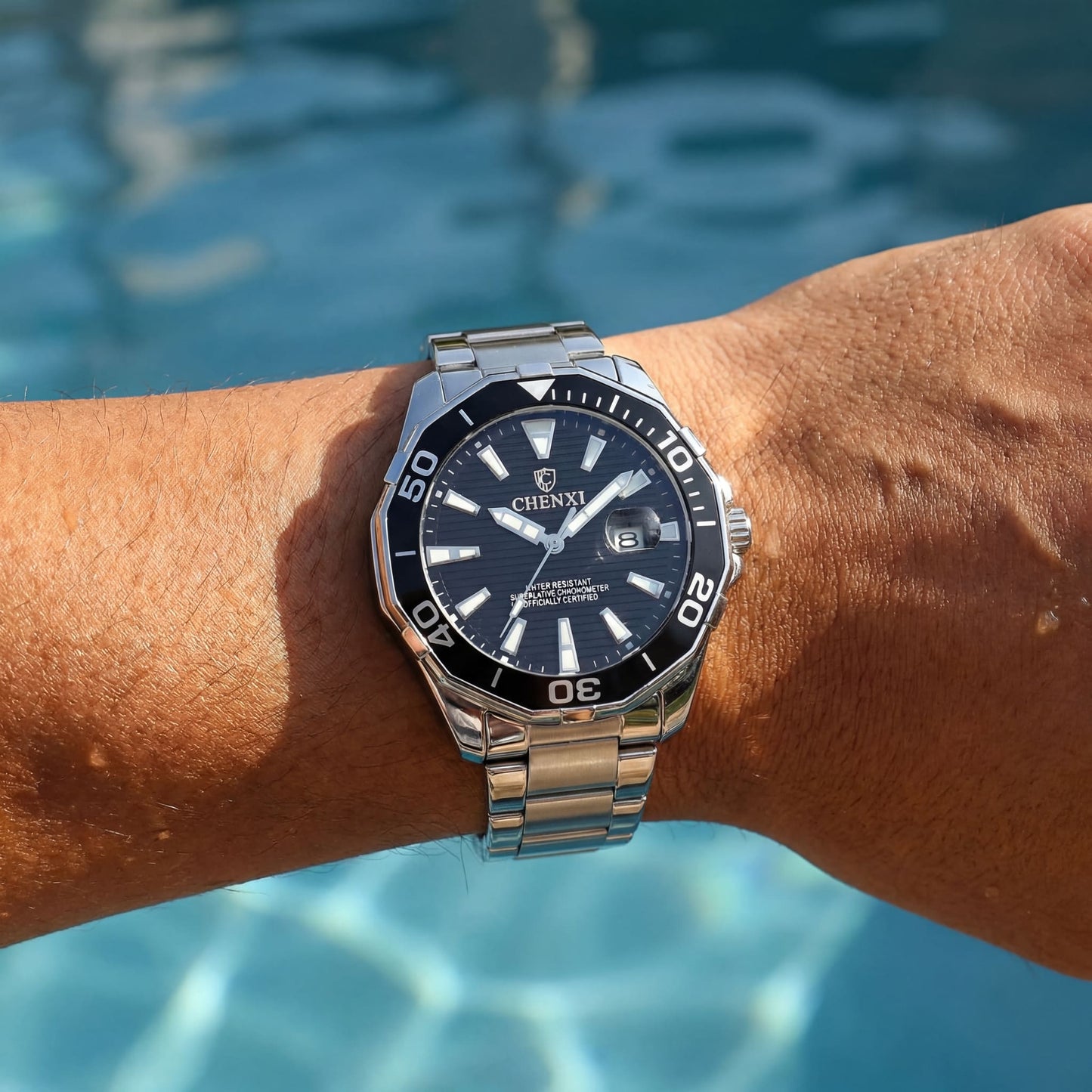 EDELSTAHL "SILCOLER" UHR - ICERAIN JEWELRY