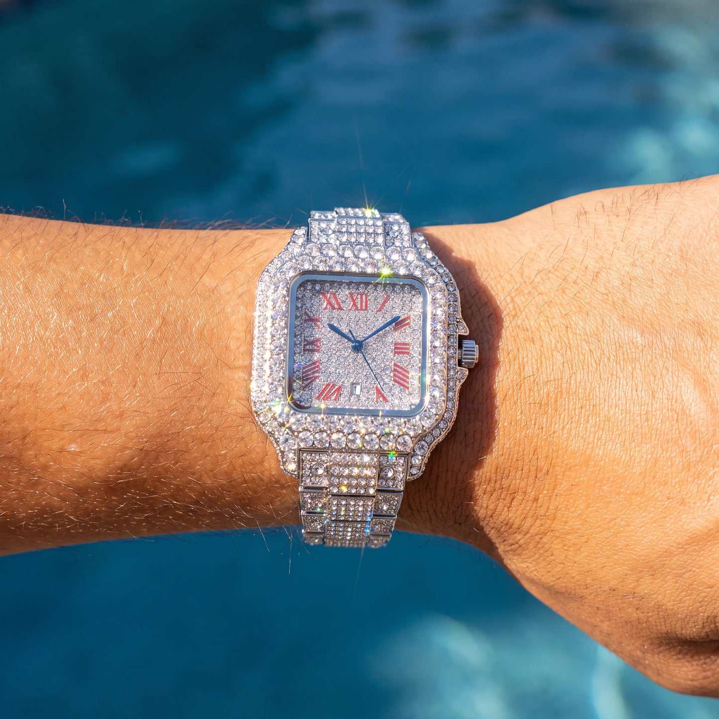 ICED OUT "PIAZZA V6" UHR