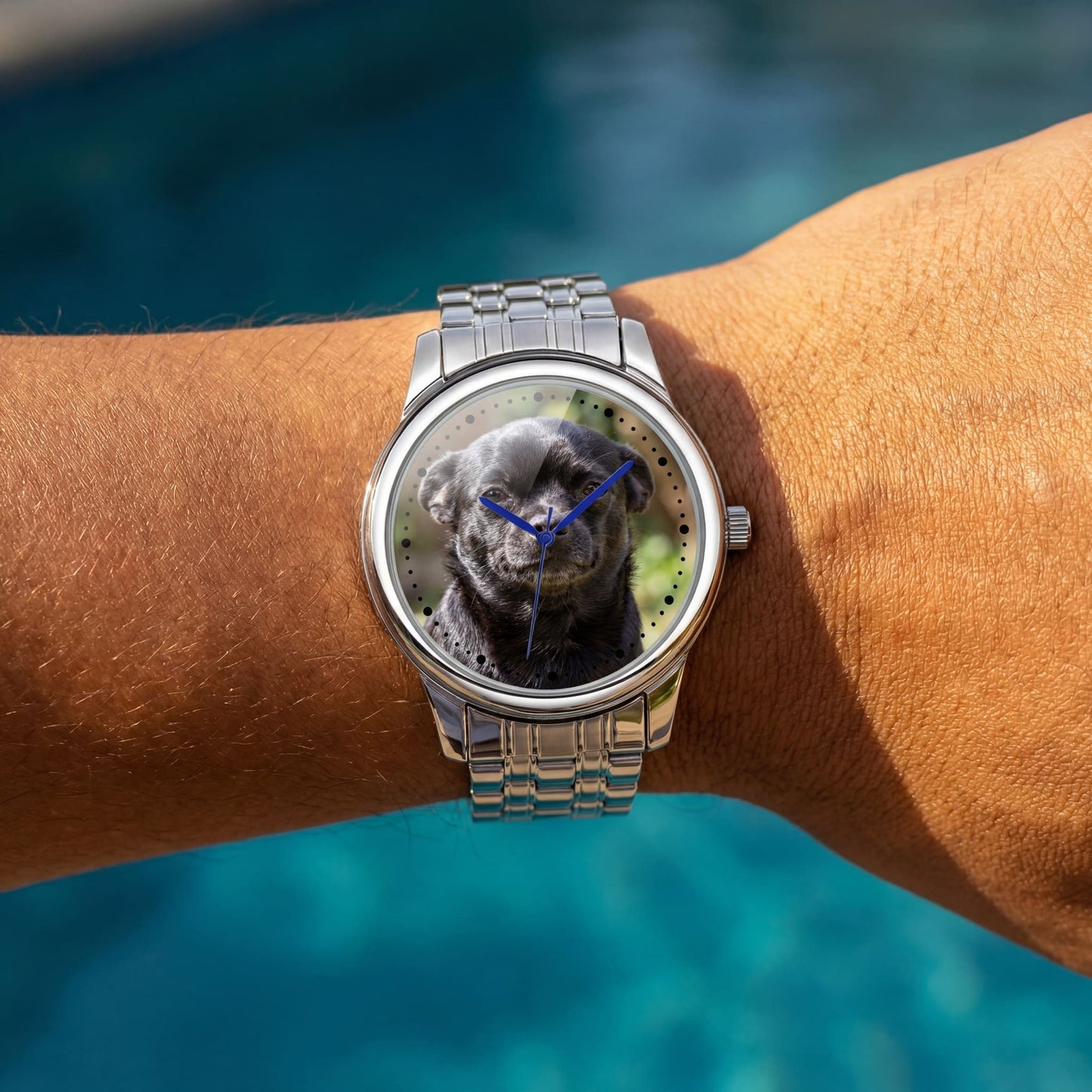 PERSONALISIERTE EDELSTAHL "PHOTO" UHR - ICERAIN JEWELRY