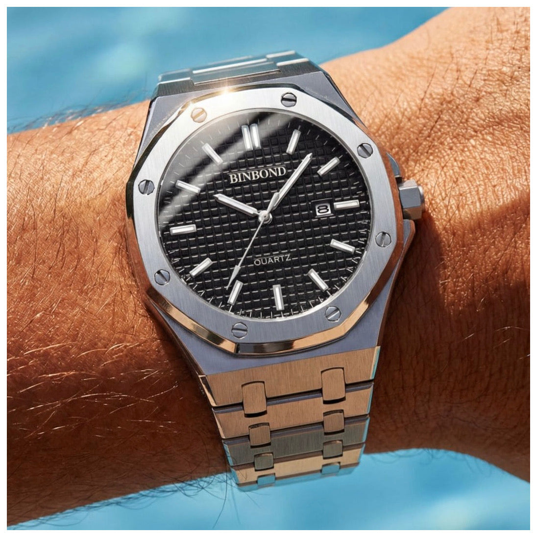 EDELSTAHL "DIOLARER" UHR - ICERAIN JEWELRY