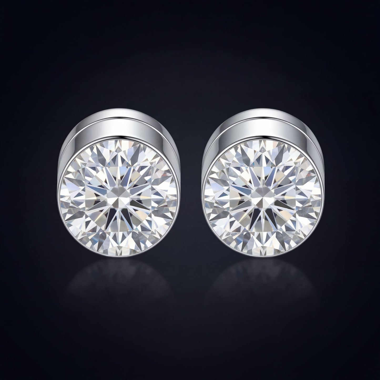 ICED OUT "ROUND" MAGNET OHRRINGE - ICERAIN JEWELRY