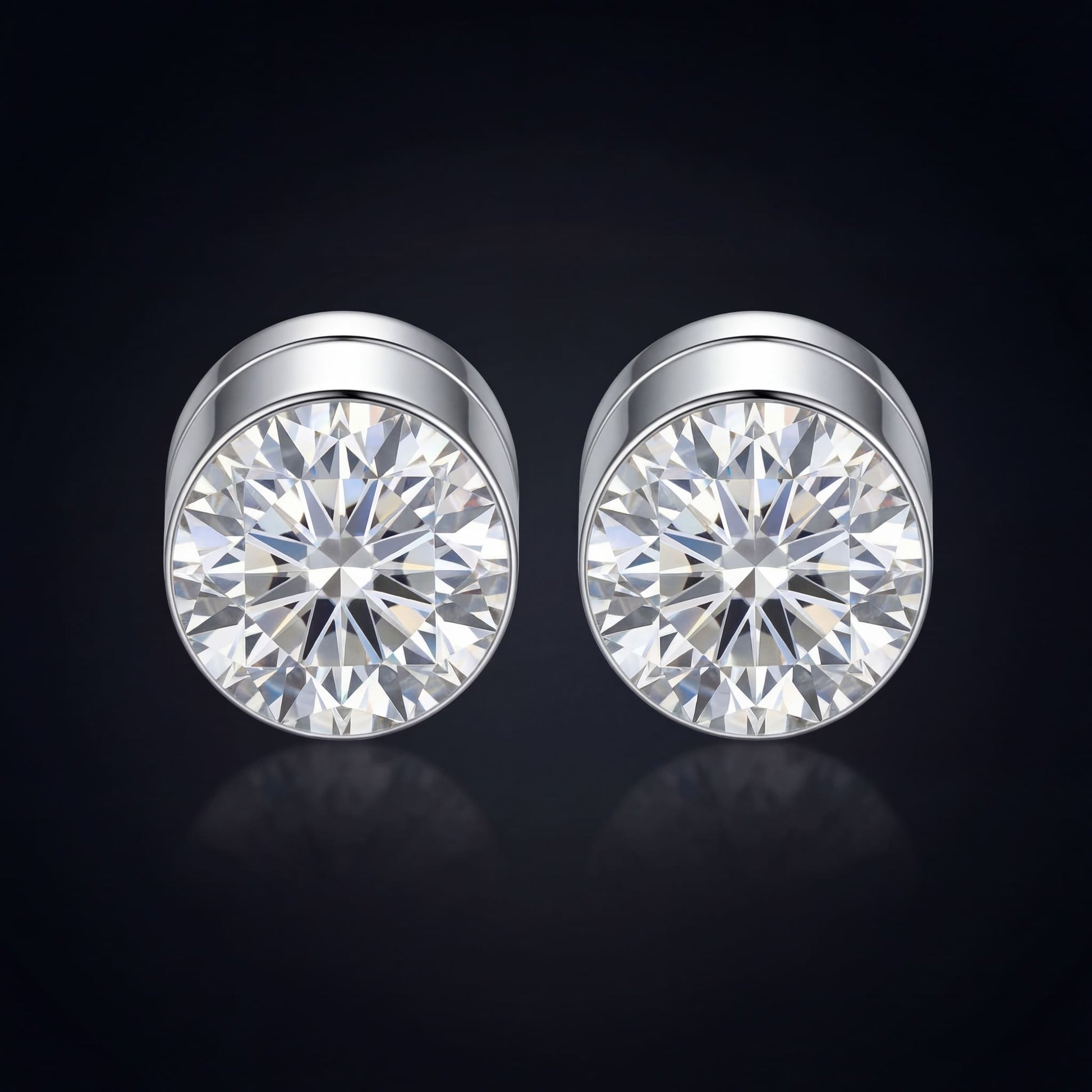 ICED OUT "ROUND" MAGNET OHRRINGE - ICERAIN JEWELRY