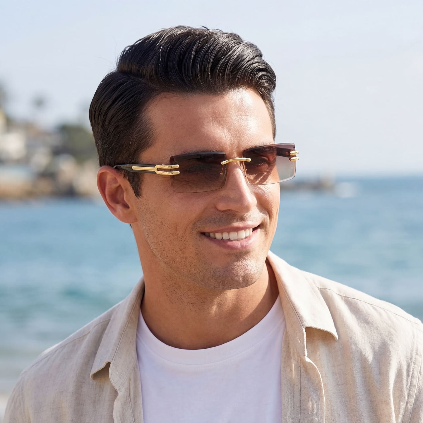 EDELSTAHL "SOMBRANO" SONNENBRILLE - ICERAIN JEWELRY