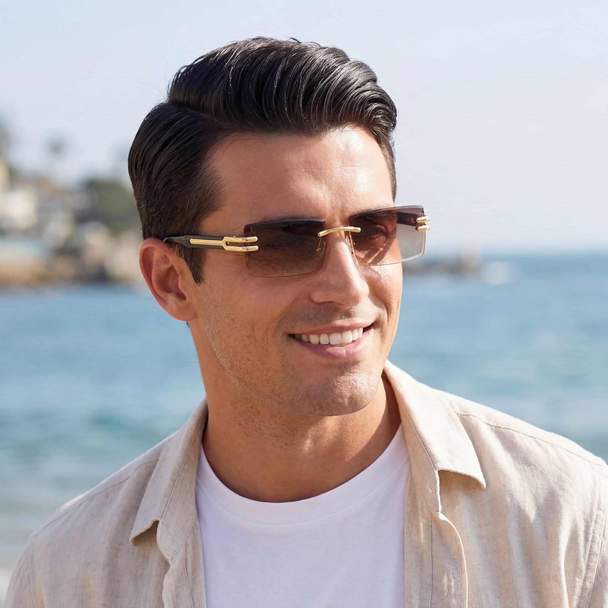 EDELSTAHL "SOMBRANO" SONNENBRILLE - ICERAIN JEWELRY
