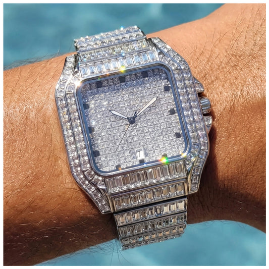 ICED OUT "SHACH" UHR - ICERAIN JEWELRY