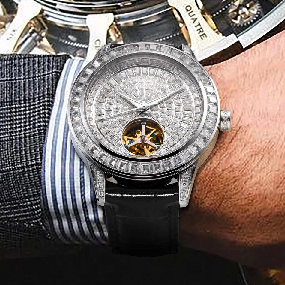 ICED OUT AUTOMATIK "FACE" UHR - ICERAIN JEWELRY