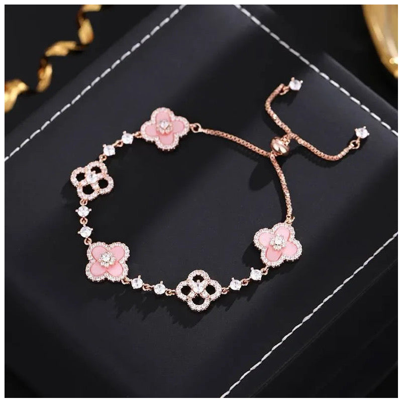ICED OUT "PINK CLOVER" ARMBAND