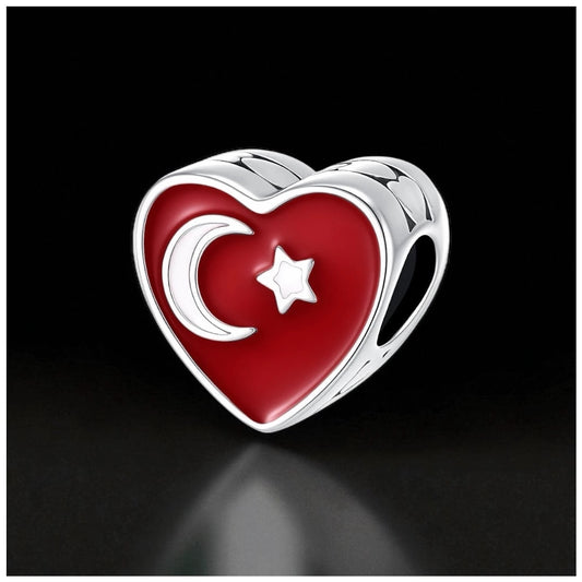 925S SILVER "TURKIYE" CHARM - ICERAIN JEWELRY