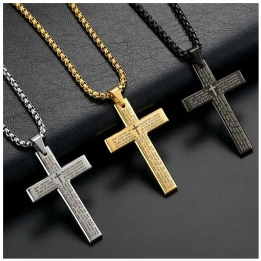 EDELSTAHL "AMEN CROSS V2" KETTE - ICERAIN JEWELRY