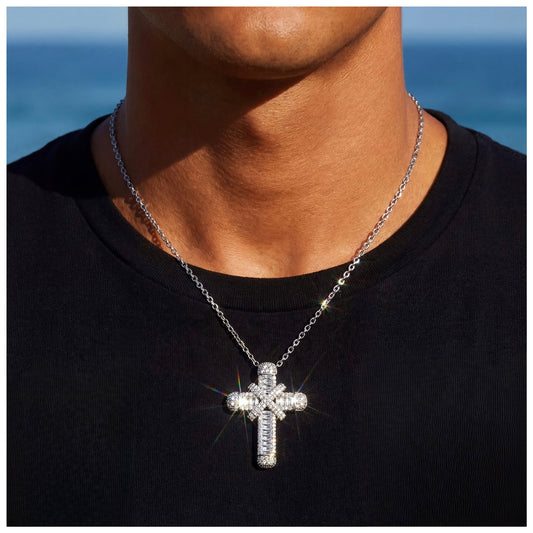 ICED OUT "CROSS V4" KETTE - ICERAIN JEWELRY