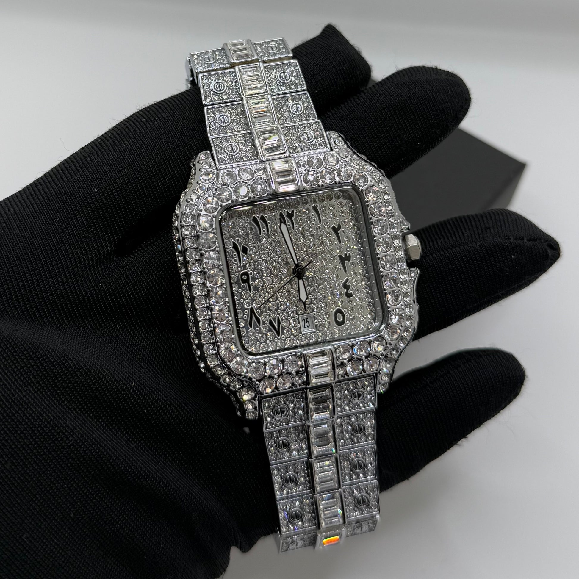 ICED OUT "ARABIC PIAZZA" UHR - ICERAIN JEWELRY