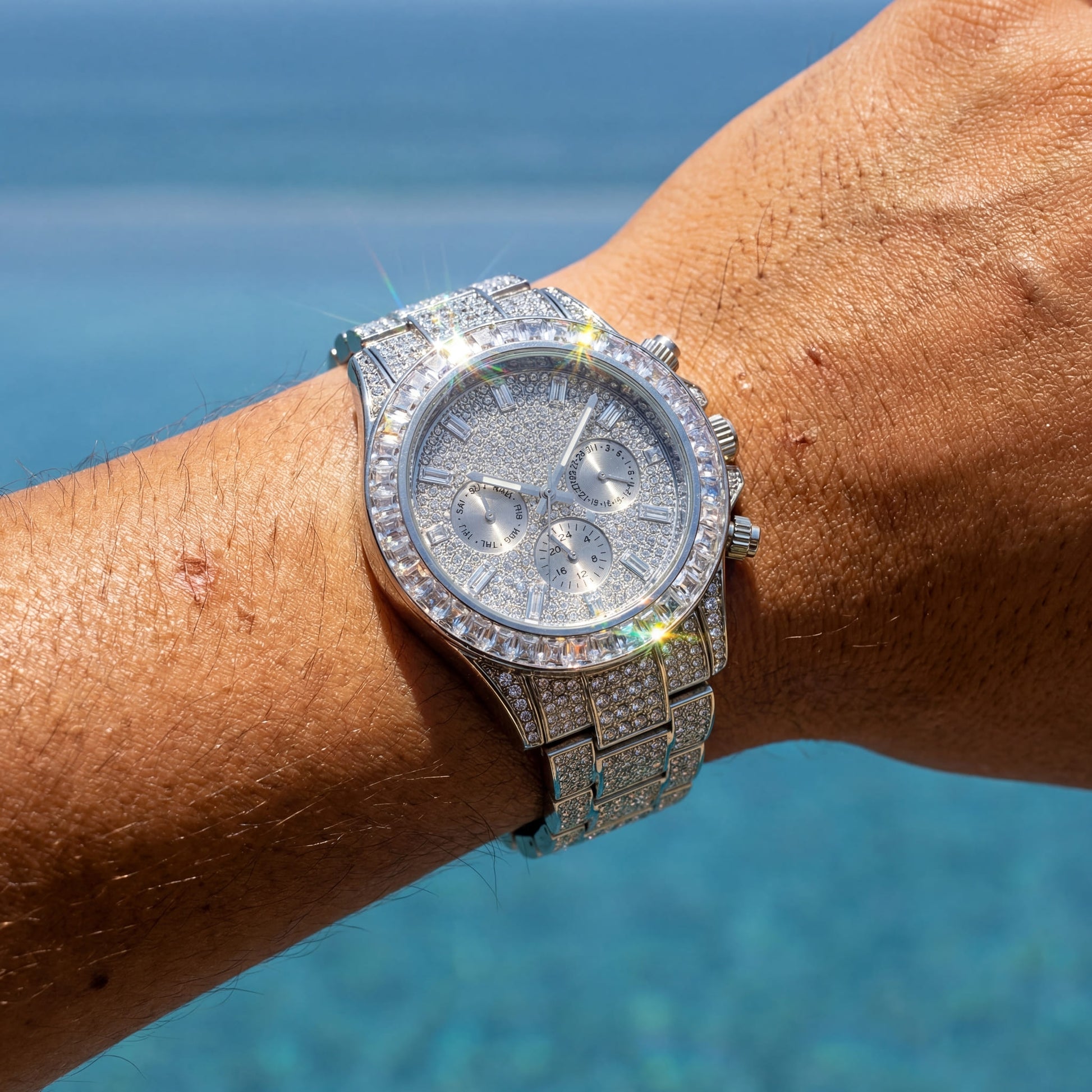 ICED OUT "SOLLINI V3" UHR - ICERAIN JEWELRY