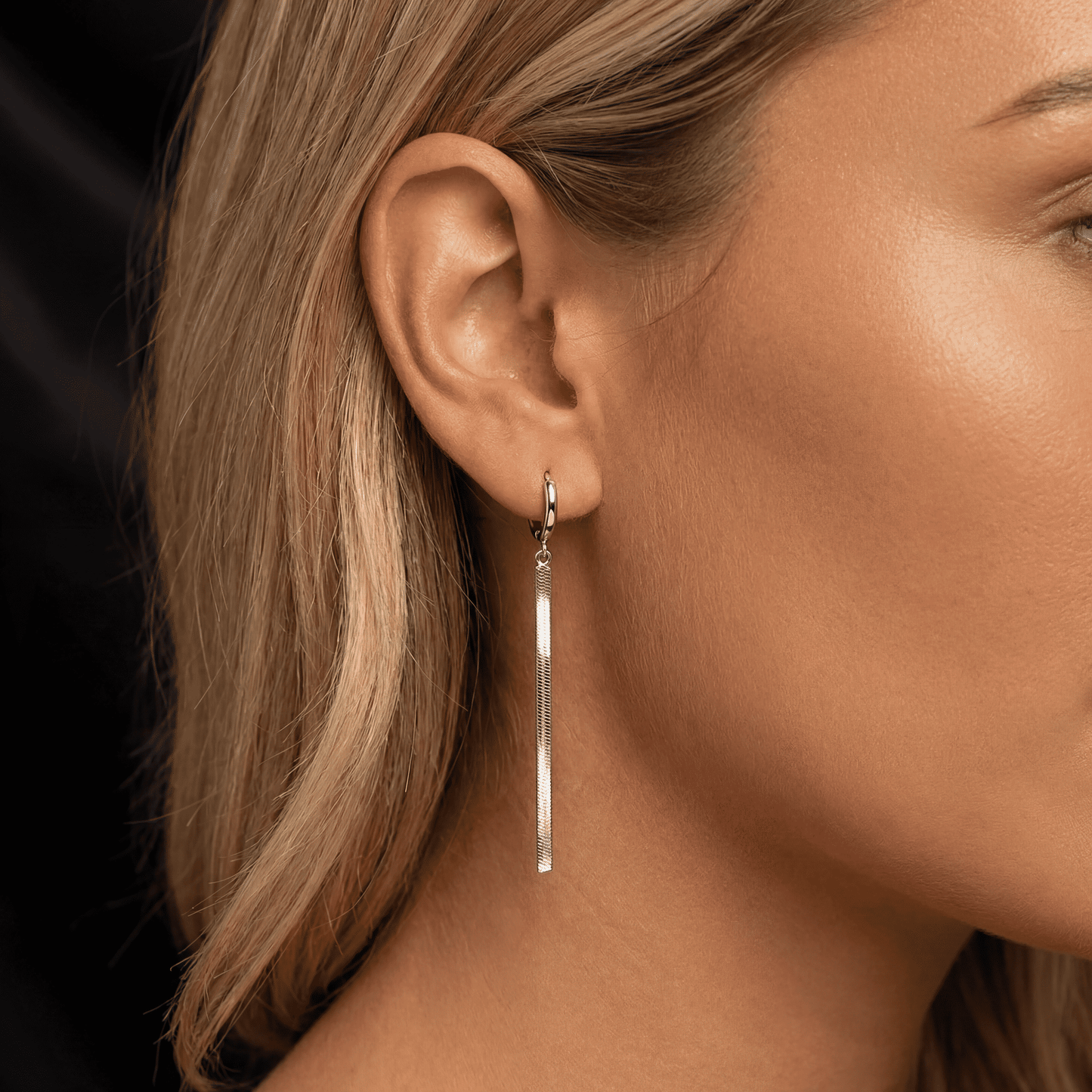 EDELSTAHL "LINE" OHRRINGE - ICERAIN JEWELRY