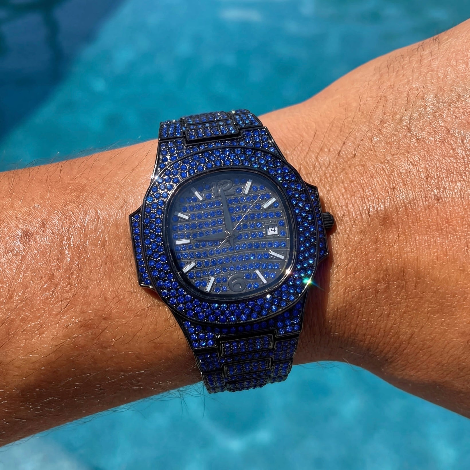 ICED OUT "SWAROXON" UHR - ICERAIN JEWELRY