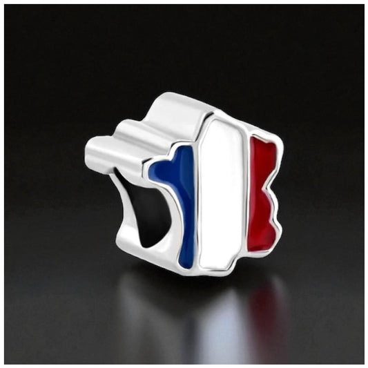 925S SILVER "FRANCE" CHARM - ICERAIN JEWELRY