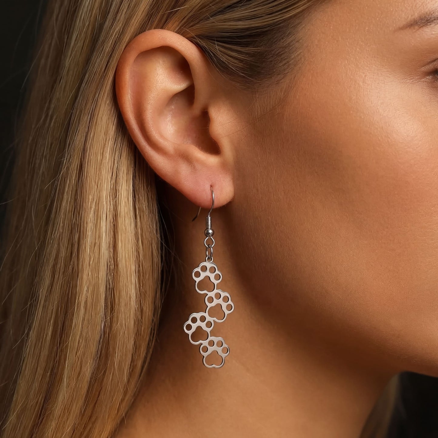 EDELSTAHL "SILVER DOG V2" OHRRINGE - ICERAIN JEWELRY