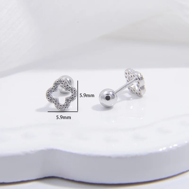 ICED OUT "CLOVER" OHRRINGE - ICERAIN JEWELRY
