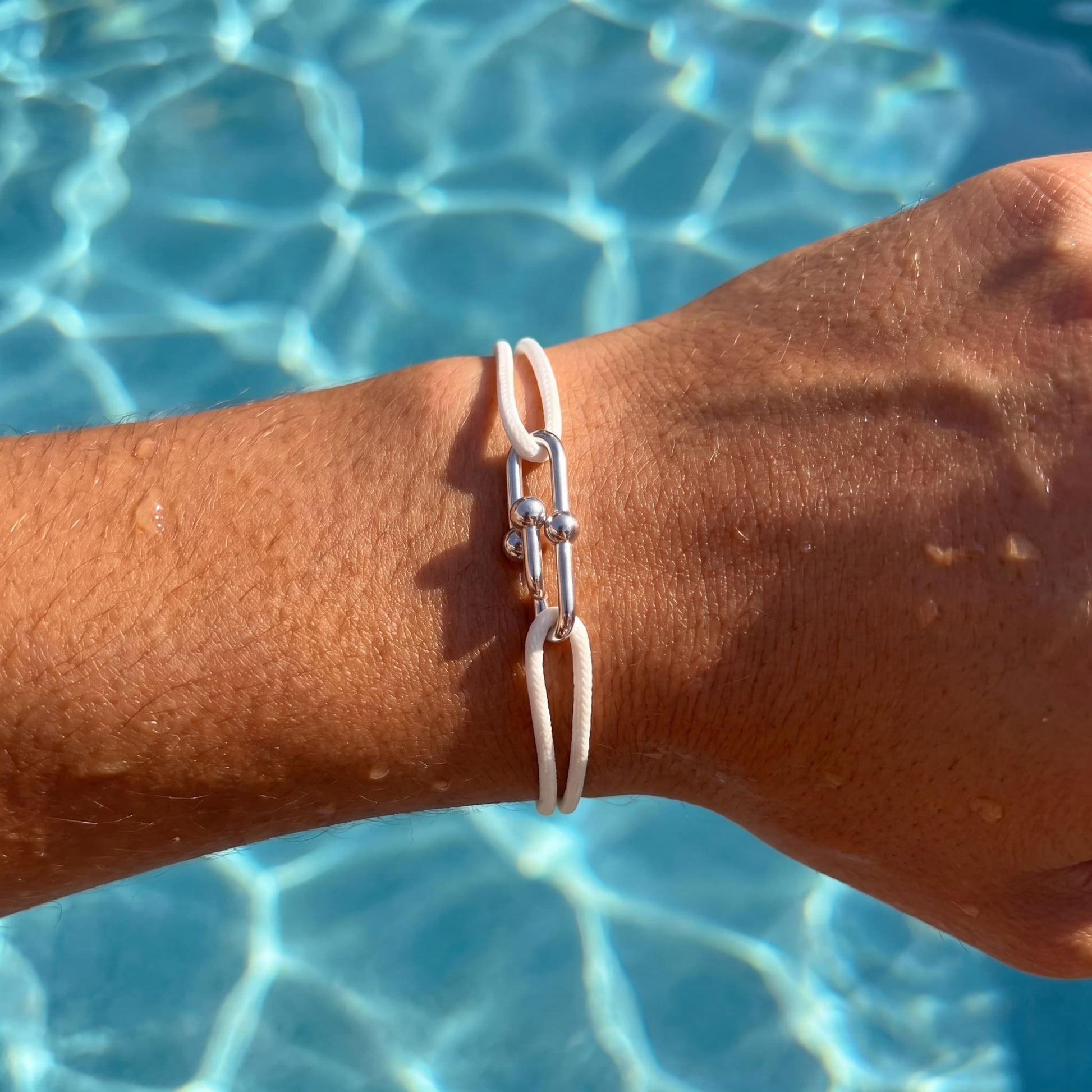 STOFF/EDELSTAHL "CLOSURE" ARMBAND - ICERAIN JEWELRY