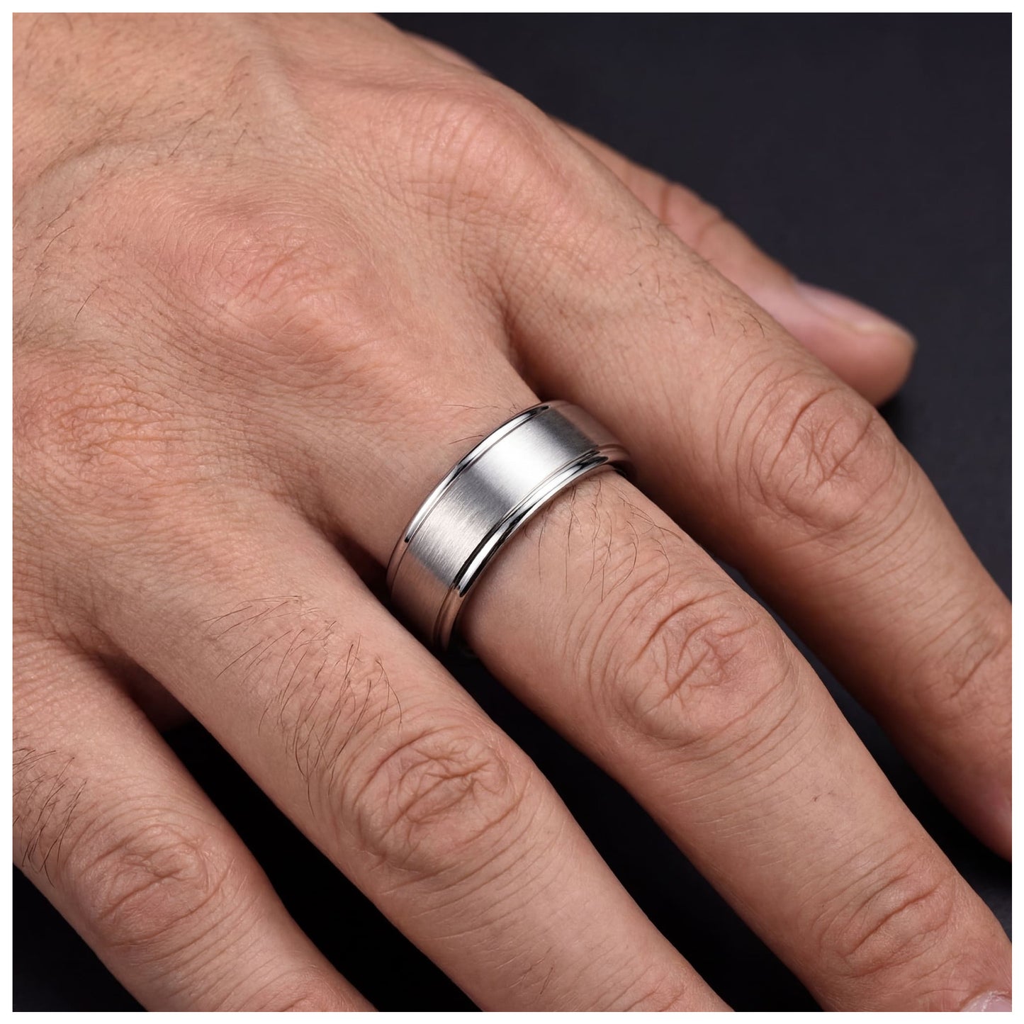 EDELSTAHL "SILVER COMFORT" RING - ICERAIN JEWELRY
