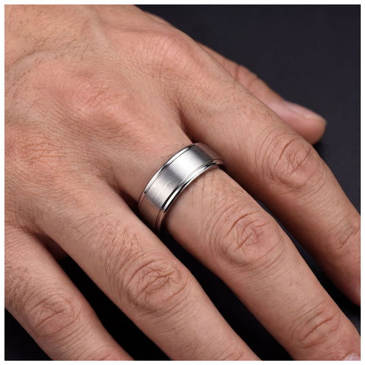 EDELSTAHL "SILVER COMFORT" RING - ICERAIN JEWELRY