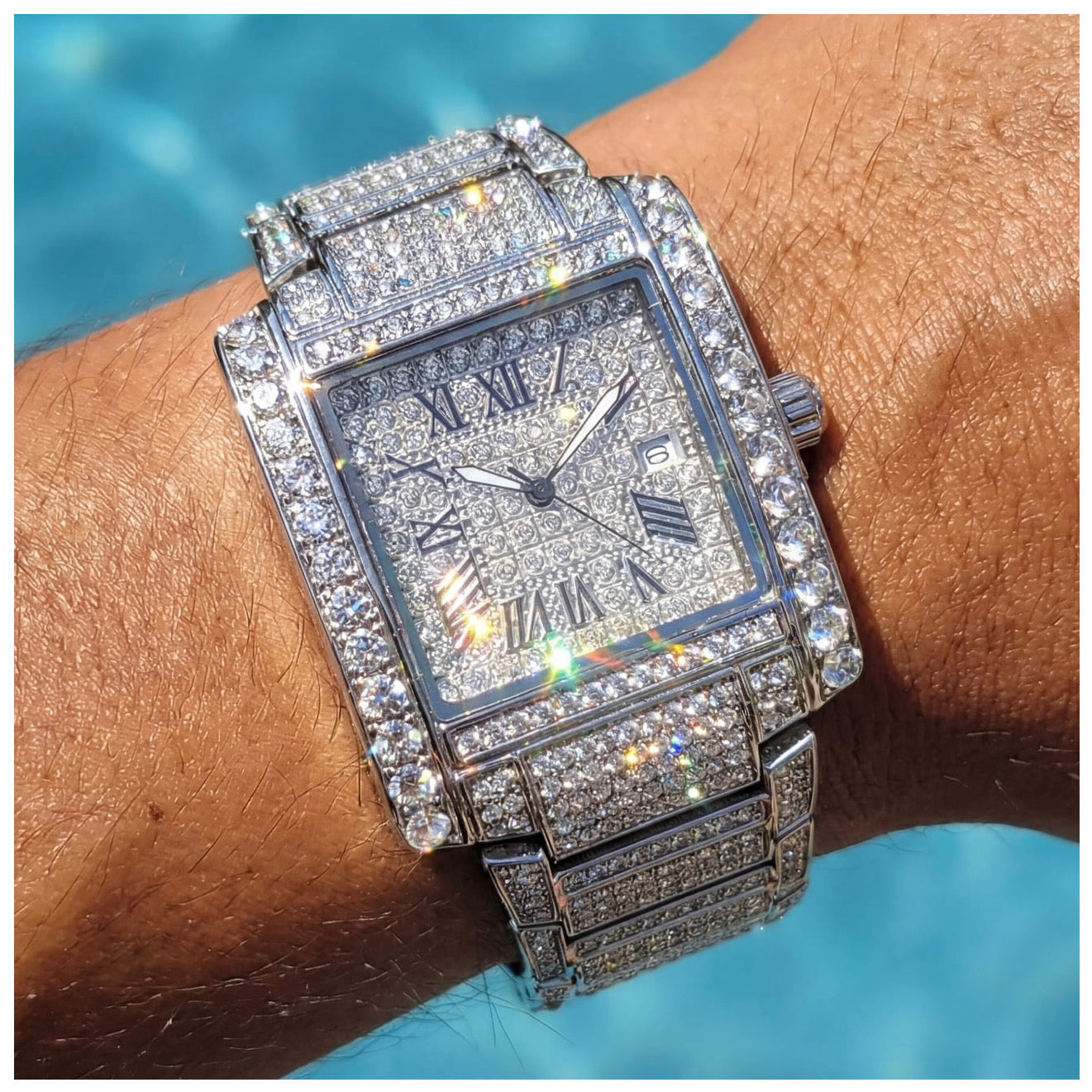 ICED OUT "SQUADROMER" UHR - ICERAIN JEWELRY