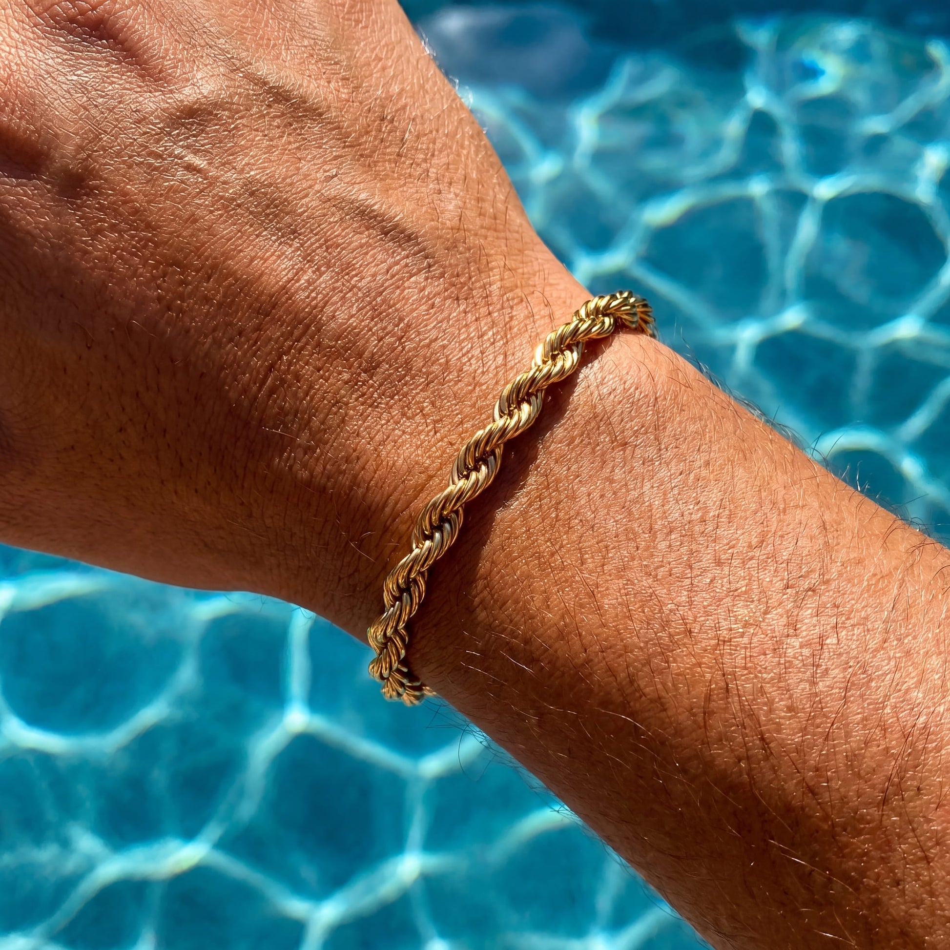 EDELSTAHL "GOLD ROPE" ARMBAND - ICERAIN JEWELRY