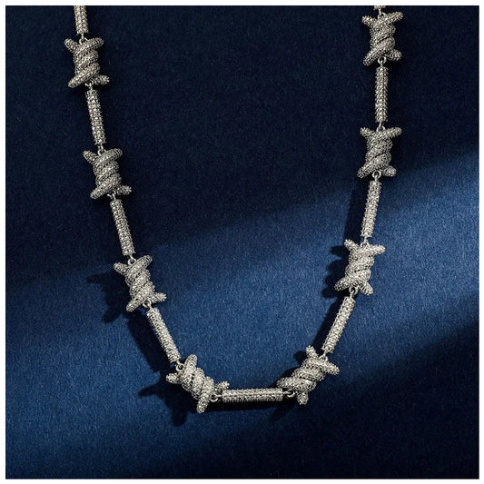 ICED OUT "TWISTED WIRE" KETTE