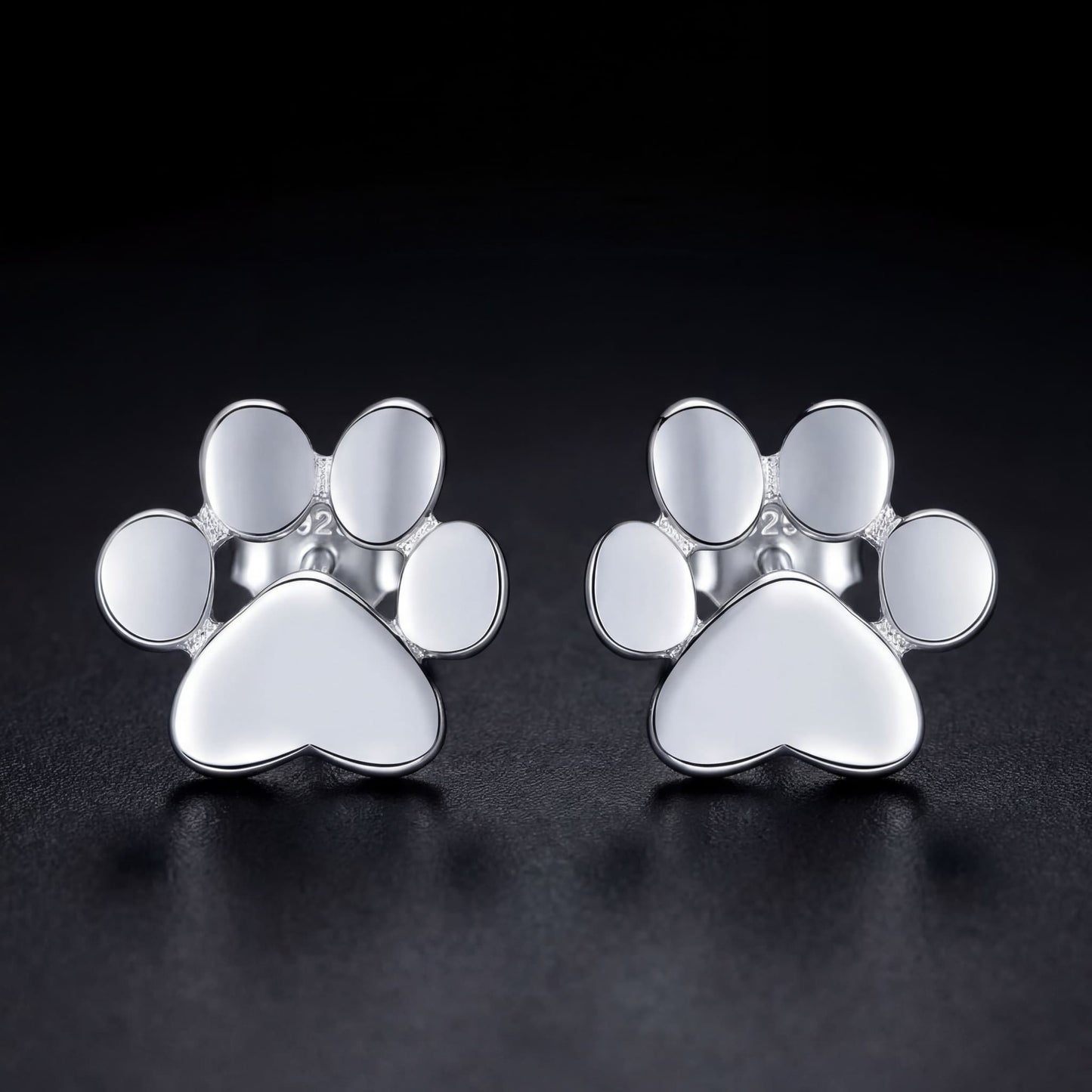 925S SILVER "DOG" OHRRINGE - ICERAIN JEWELRY