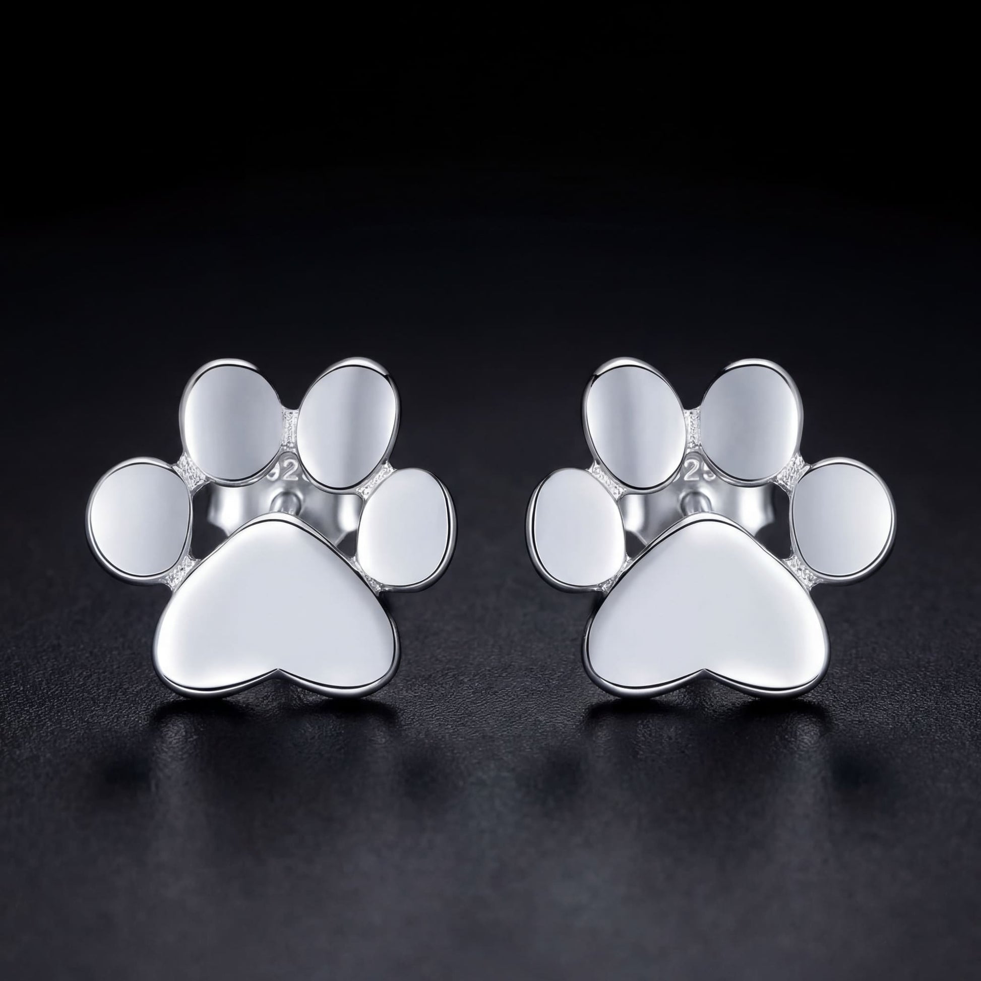 925S SILVER "DOG" OHRRINGE - ICERAIN JEWELRY