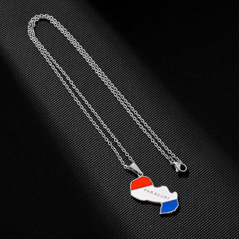 EDELSTAHL "PARAGUAY" LÄNDERKETTE - ICERAIN JEWELRY