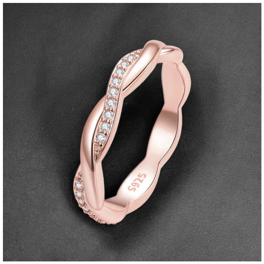 Luxus Iced Out "Rosegold Twaster" Ringe