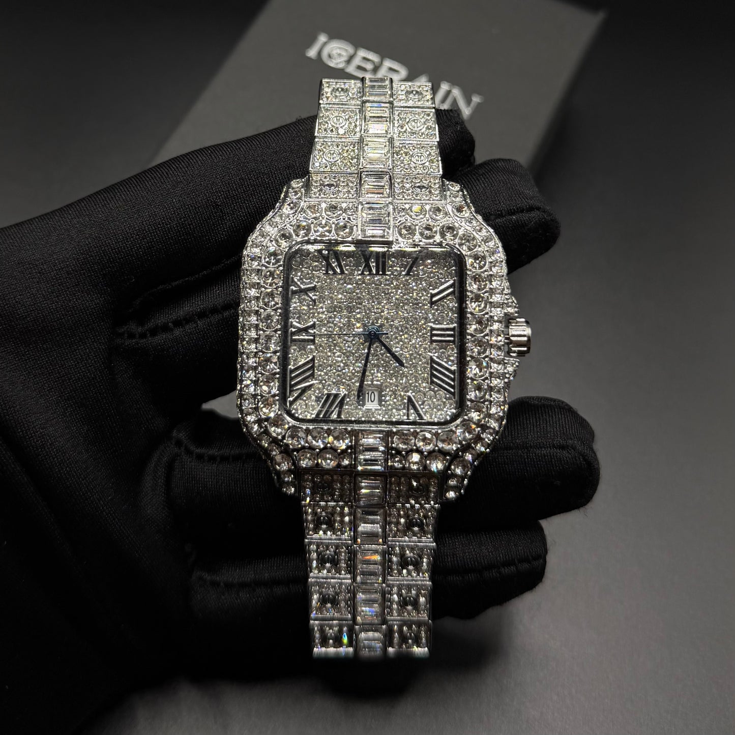 ICED OUT "PIAZZA V5" UHR - ICERAIN JEWELRY